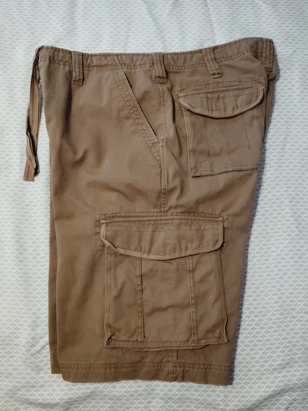urban pipeline Brown Men's Cargo Shorts with Flap Pockets